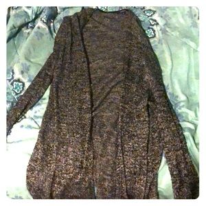 Black and gray washed out sweater